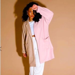 Lala Pisces Half + Half Oversized Coat